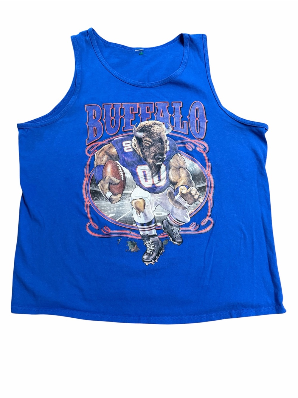 Men's Royal Blue Buffalo Graphic Tank Top
